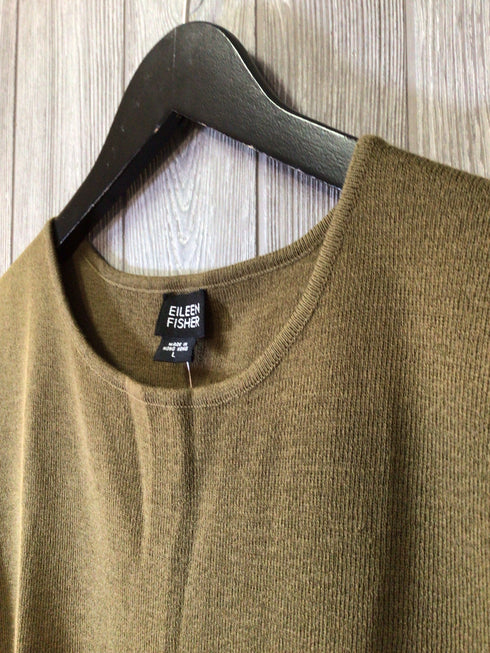 Eileen Fisher Wool Knit Shell Size Large New